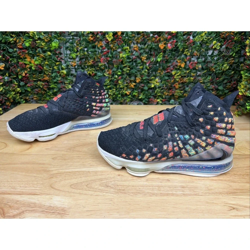 Nike Lebron 17 James Gang Knitposite Basketball Sneakers Shoes BQ3177-005 7.5 - Picture 3 of 12